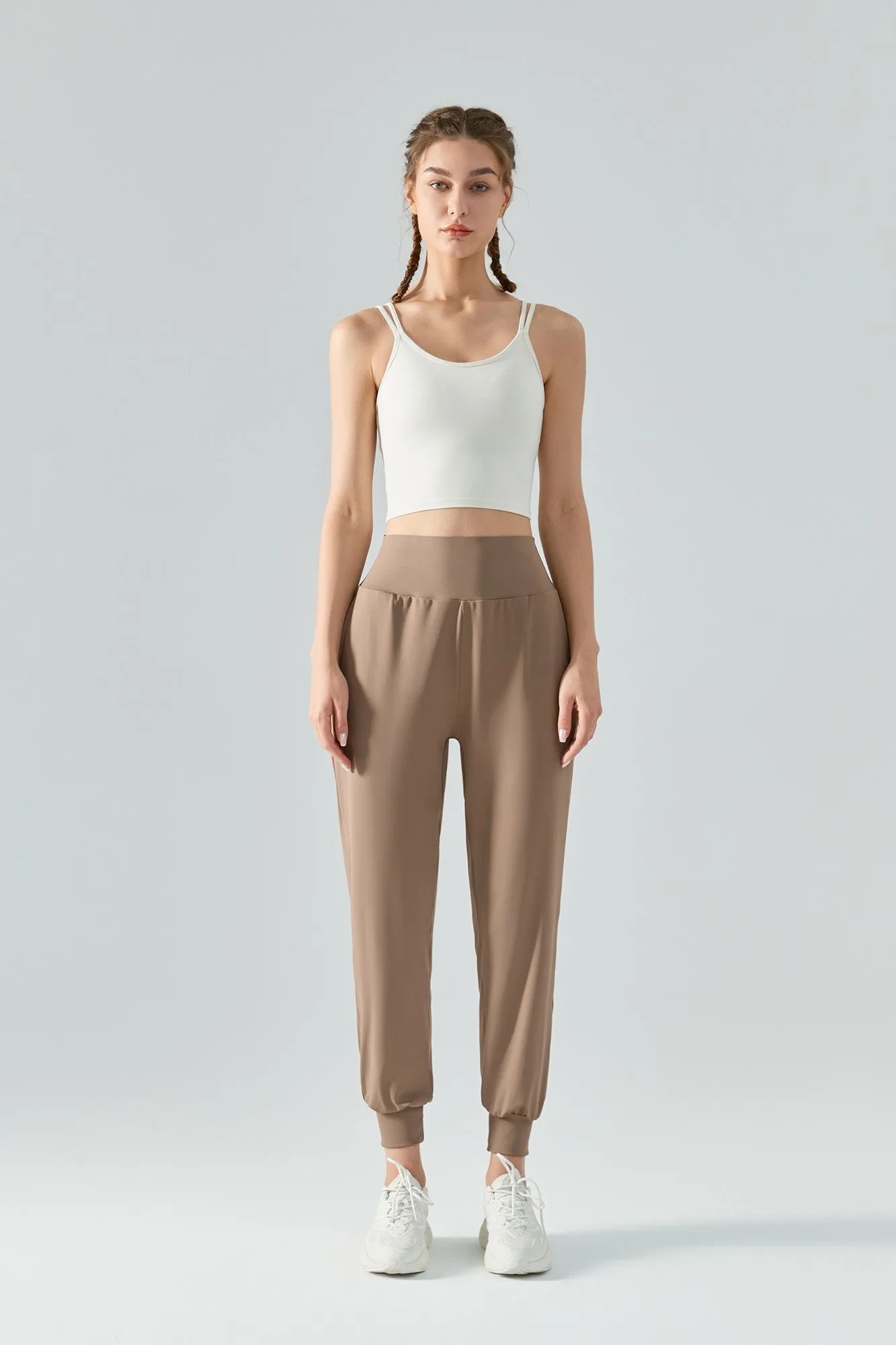Tummy Control Tapered Pants
