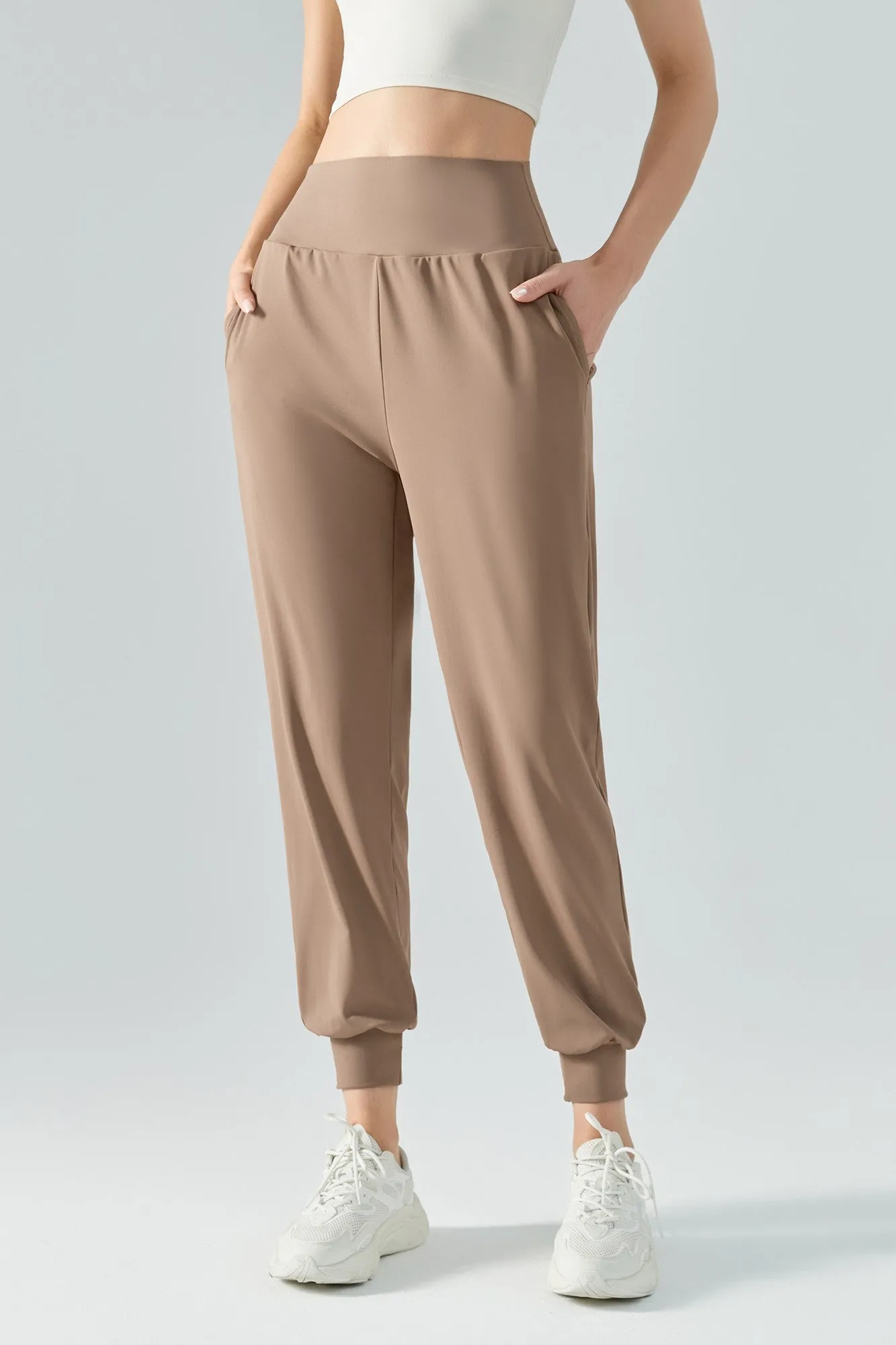 Tummy Control Tapered Pants
