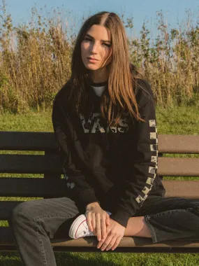 VANS DOTTY FILL BOYFRIEND HOODIE  - CLEARANCE