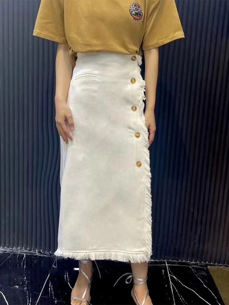 Versatile Tassel High Waist Skirt