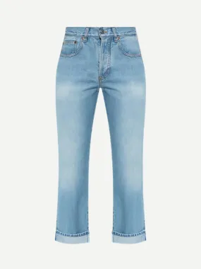 Victoria Jean in 90s Mid Blue Wash