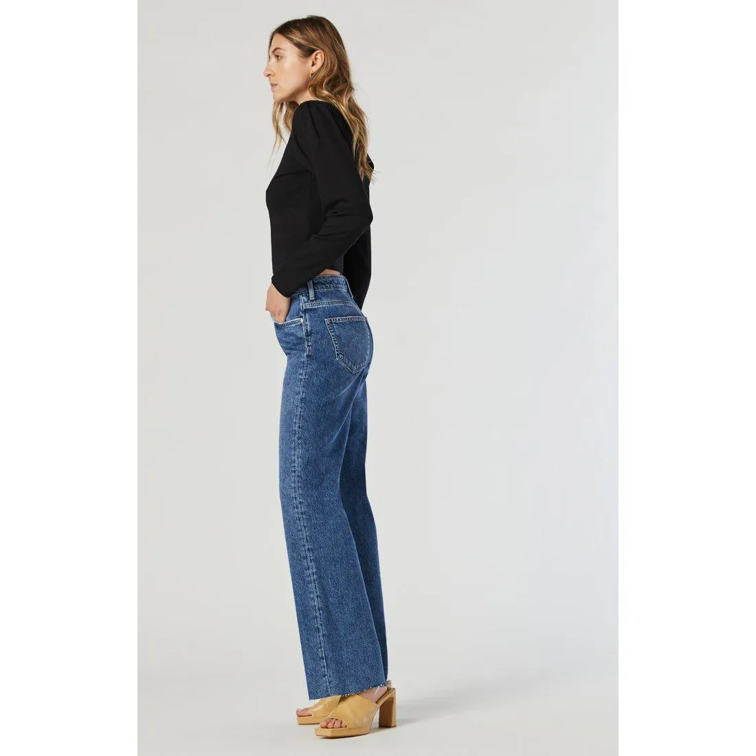 VICTORIA MID BRUSHED ORGANIC BLUE