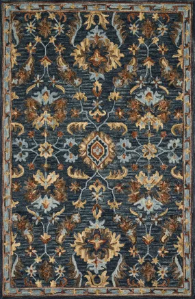 Victoria Rug in Denim & Multi