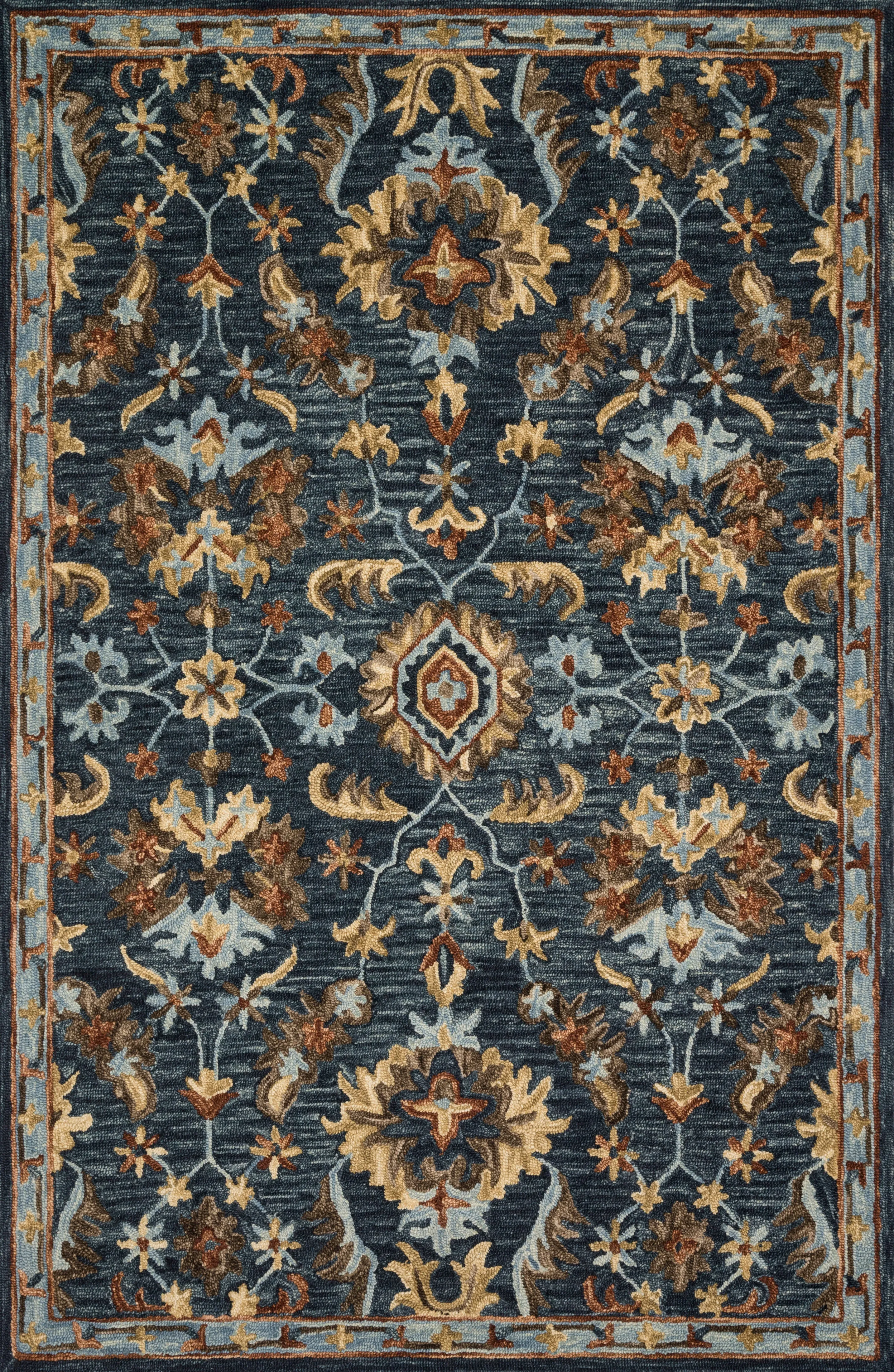 Victoria Rug in Denim & Multi