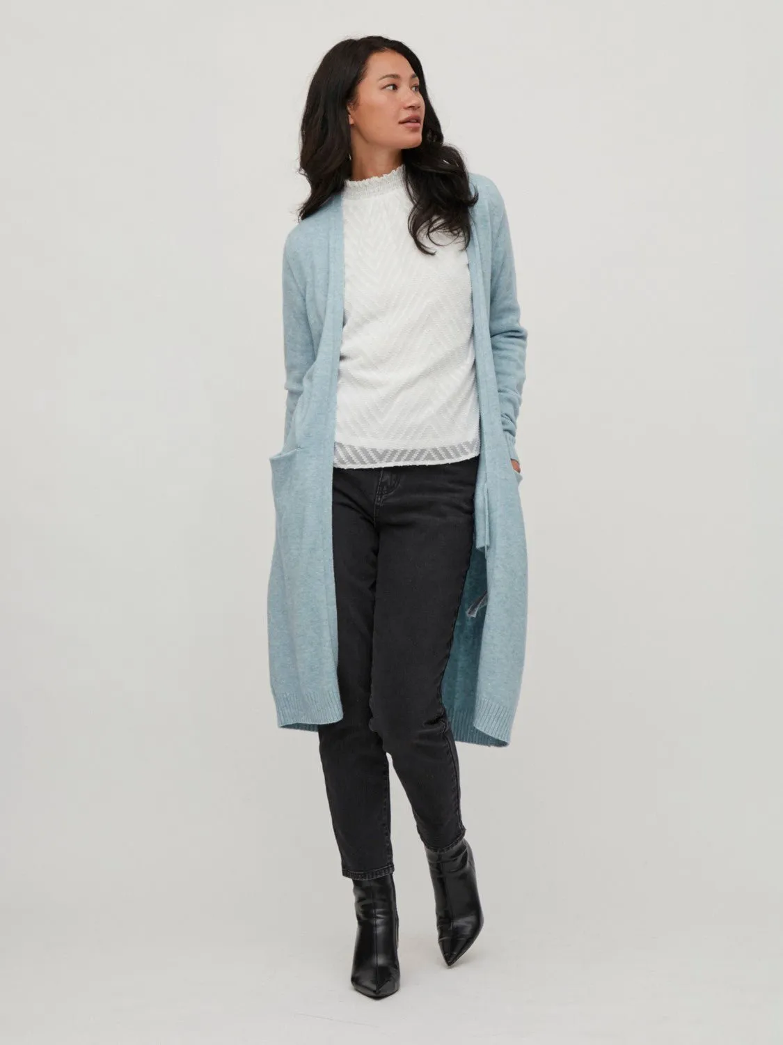 Vila Viril - Lang cardigan