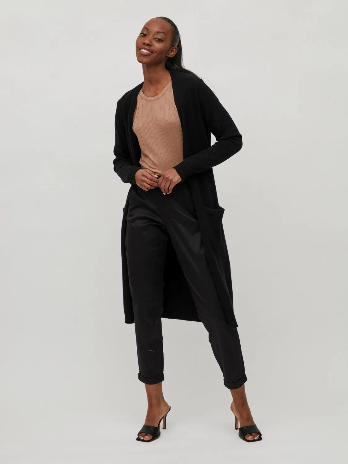 Vila Viril - Lang cardigan