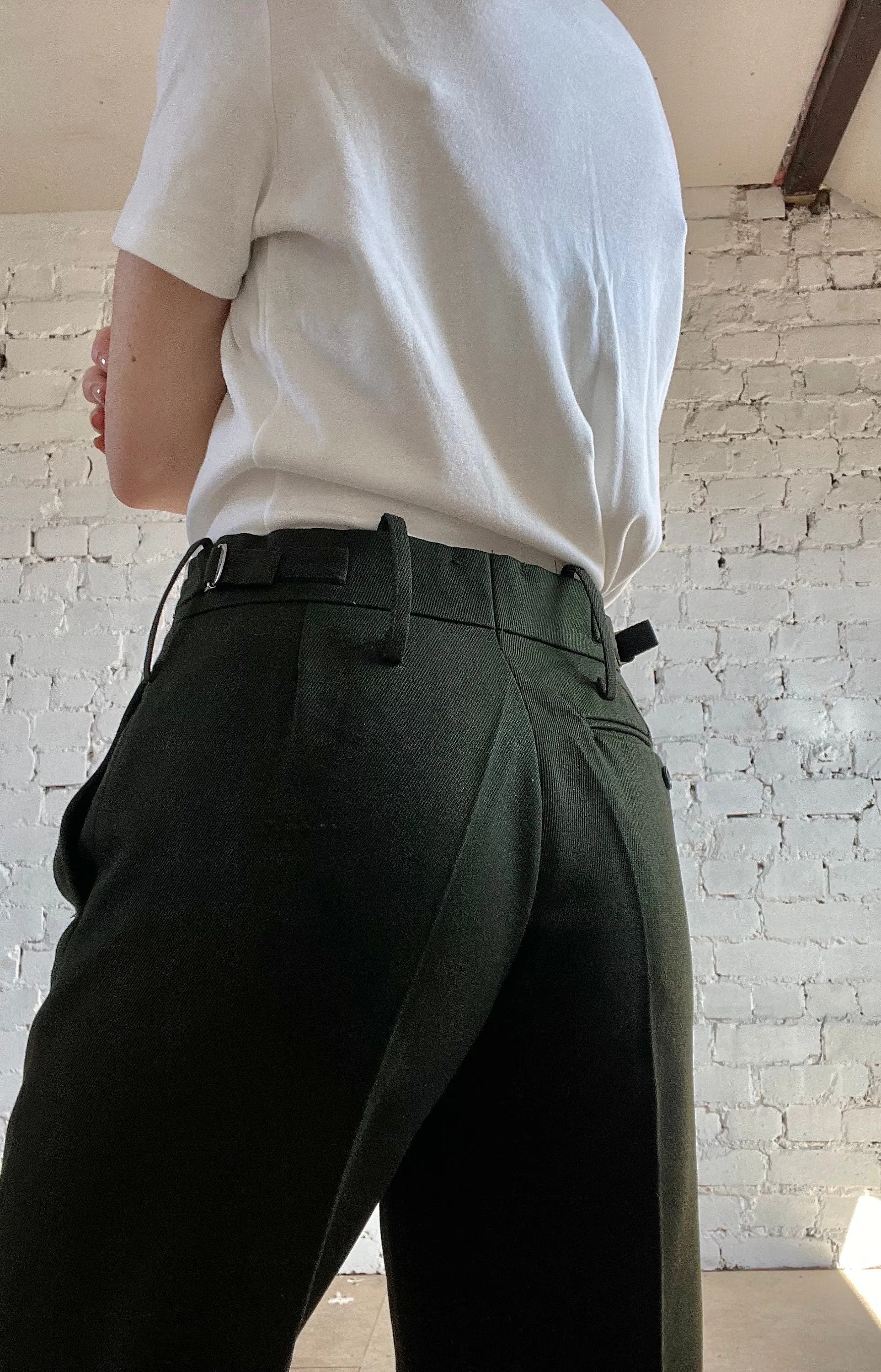 Vintage High Waist British Suit Pants