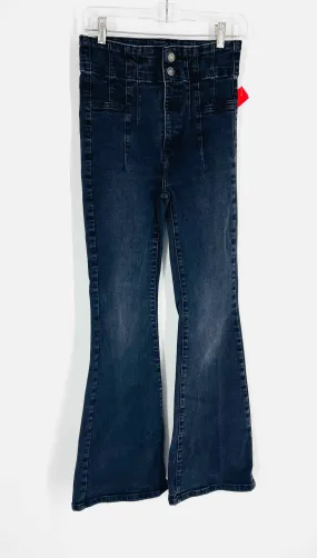 We The Free Size 27=4 Black Flare Denim Premium Denim Jeans