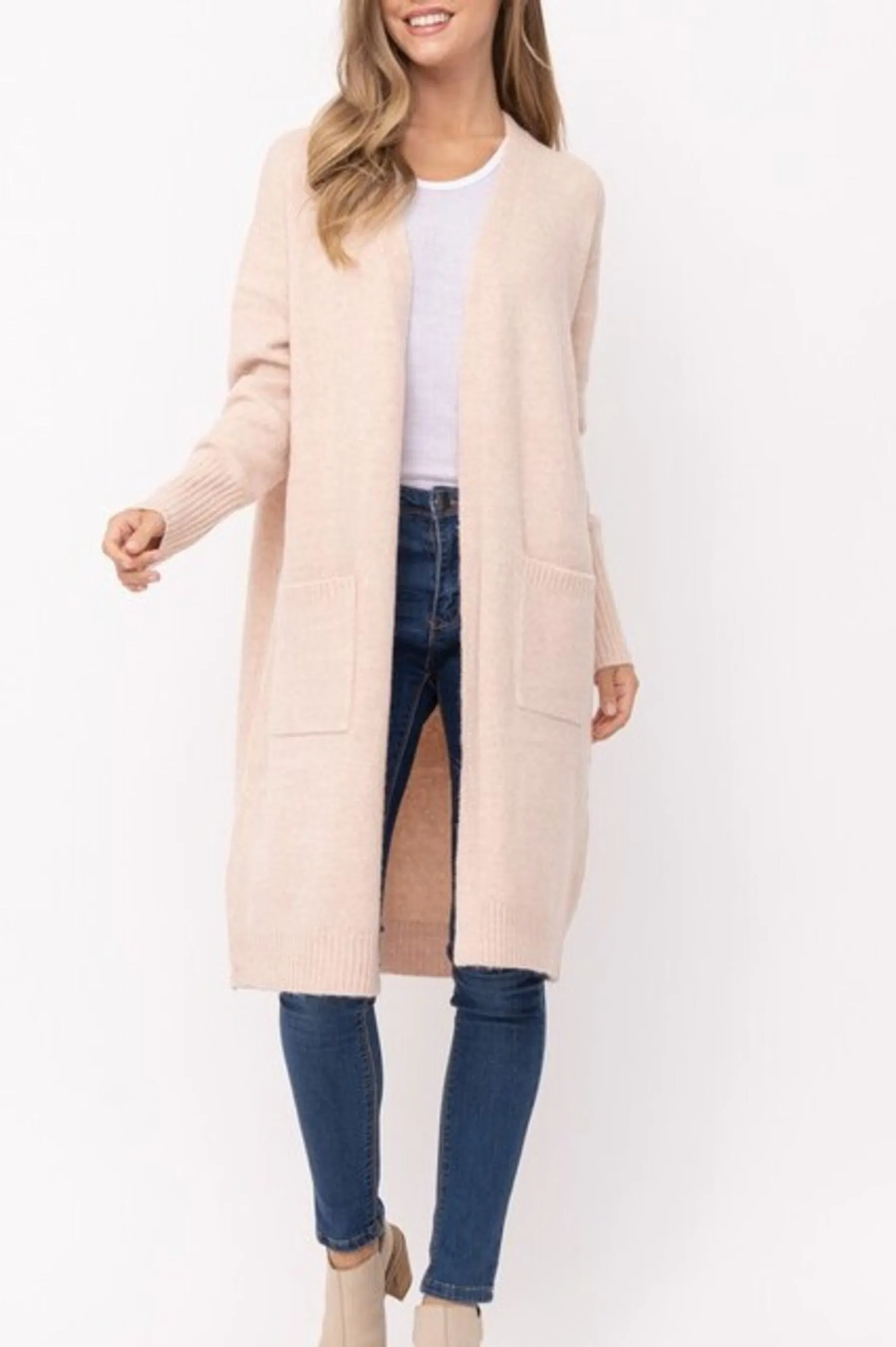 Women's Open front casual long cardigan sweater