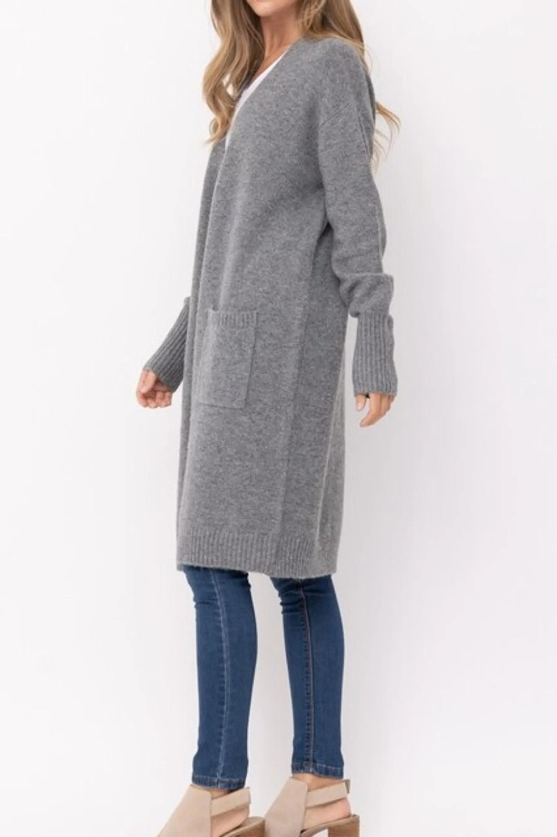 Women's Open front casual long cardigan sweater