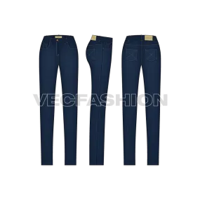 Women's Regular Fit Denim Jeans