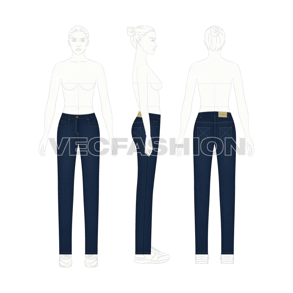 Women's Regular Fit Denim Jeans