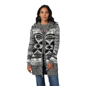 Wrangler | Ladies Retro® Americana Black/White Cardigan