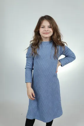 ZigZag Girls Swing Cable Knit Dress