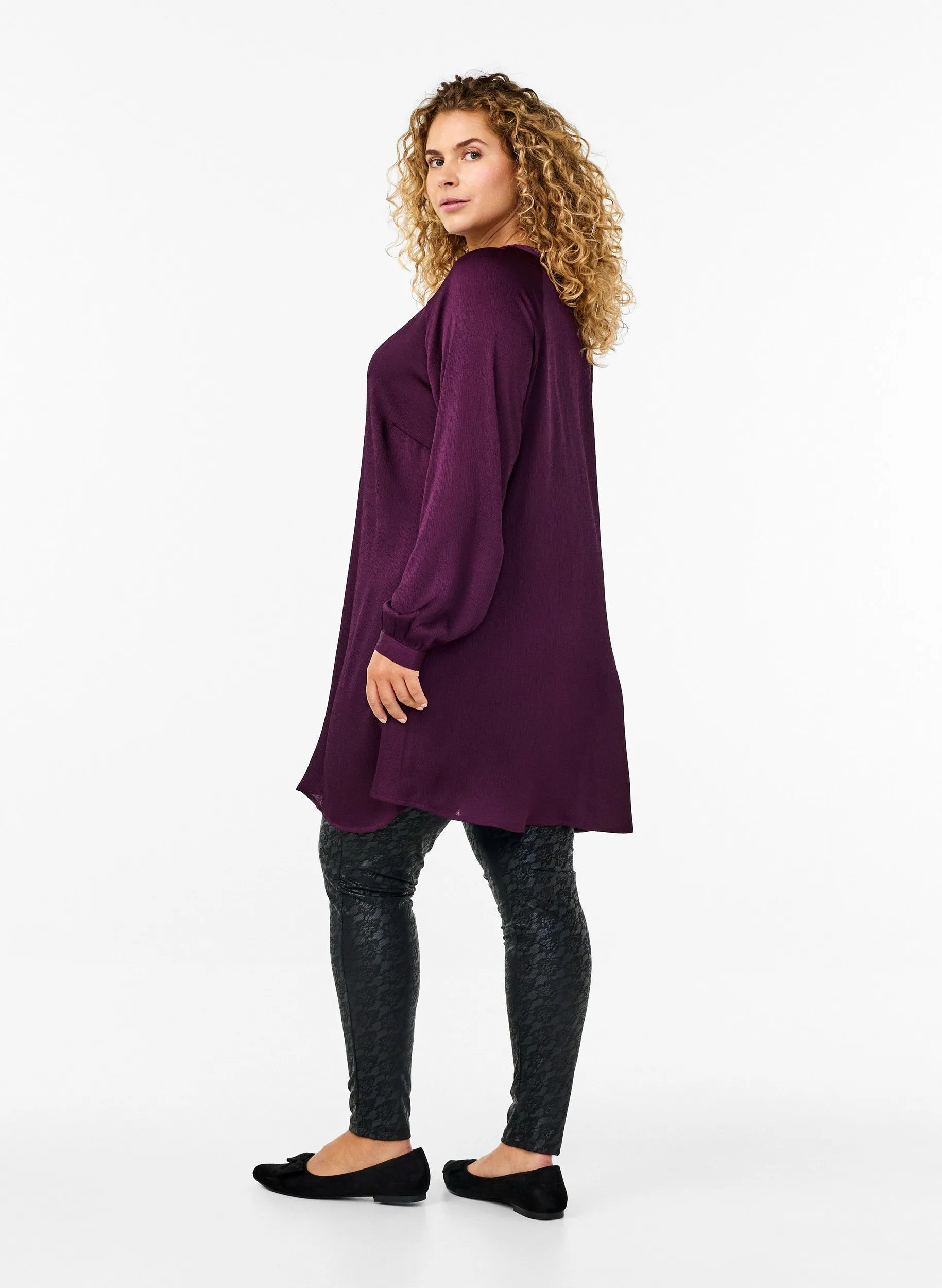 Zizzi Vigga Tunic in Deep Purple